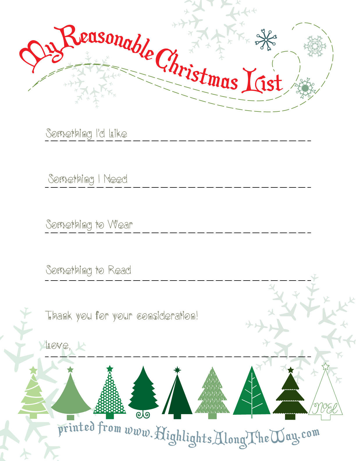 christmas printable - free christmas list printable activity sheet.